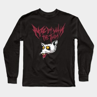 Rizz em with the tism metal style Long Sleeve T-Shirt